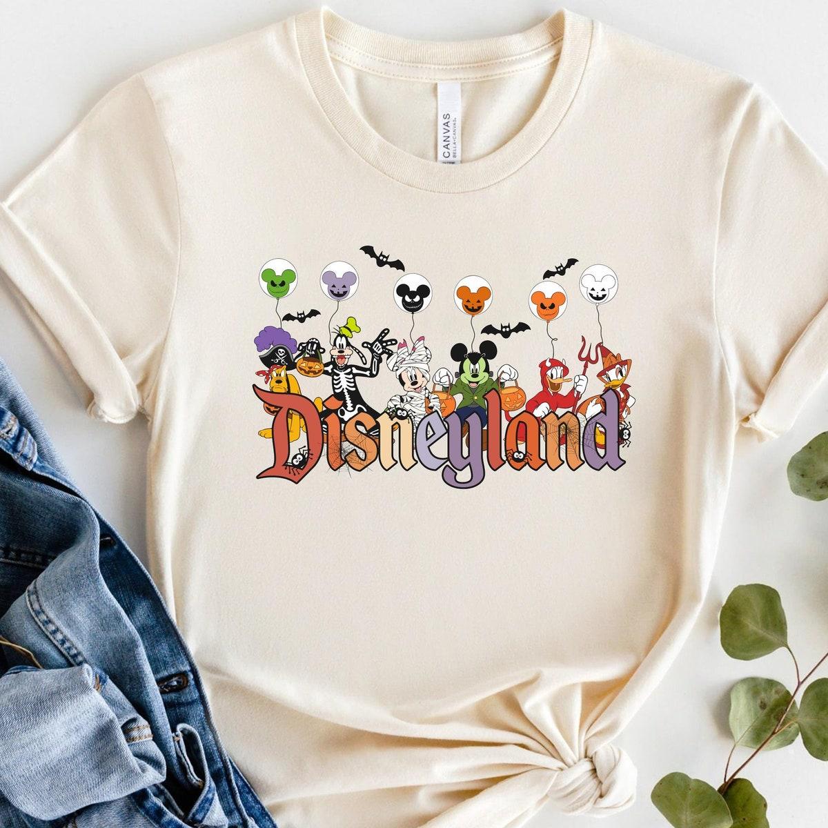 Disneyland Halloween Trick Or Treat Mickey And Friends Shirt 4