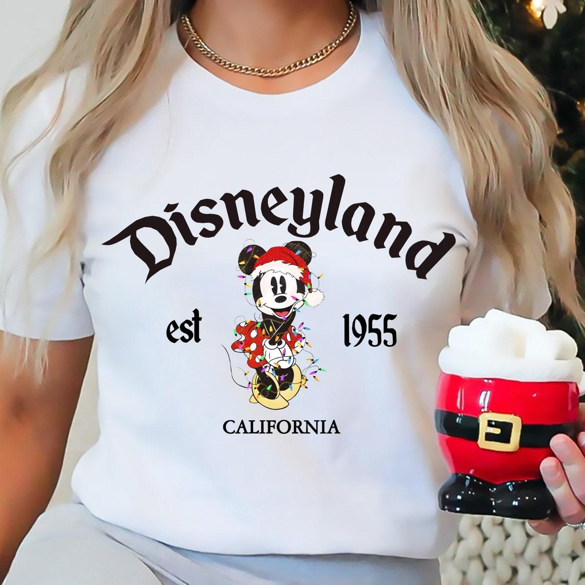 Disneyland Mickey And Minnie Mousse Christmas Shirt 3