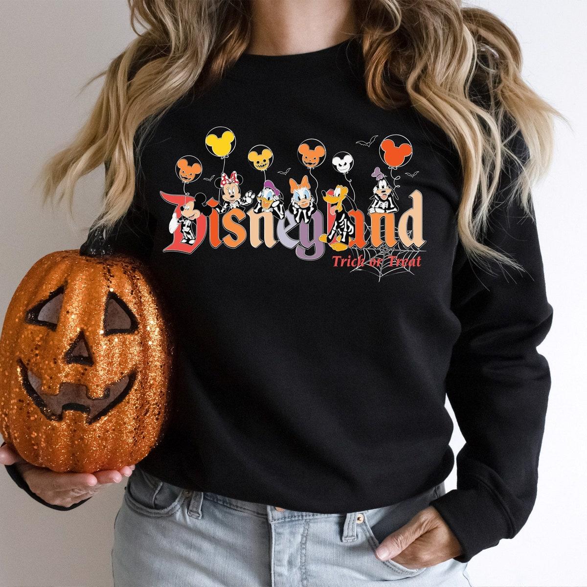 Disneyland Trick Or Treat Mickey And Friends Halloween Shirt 1