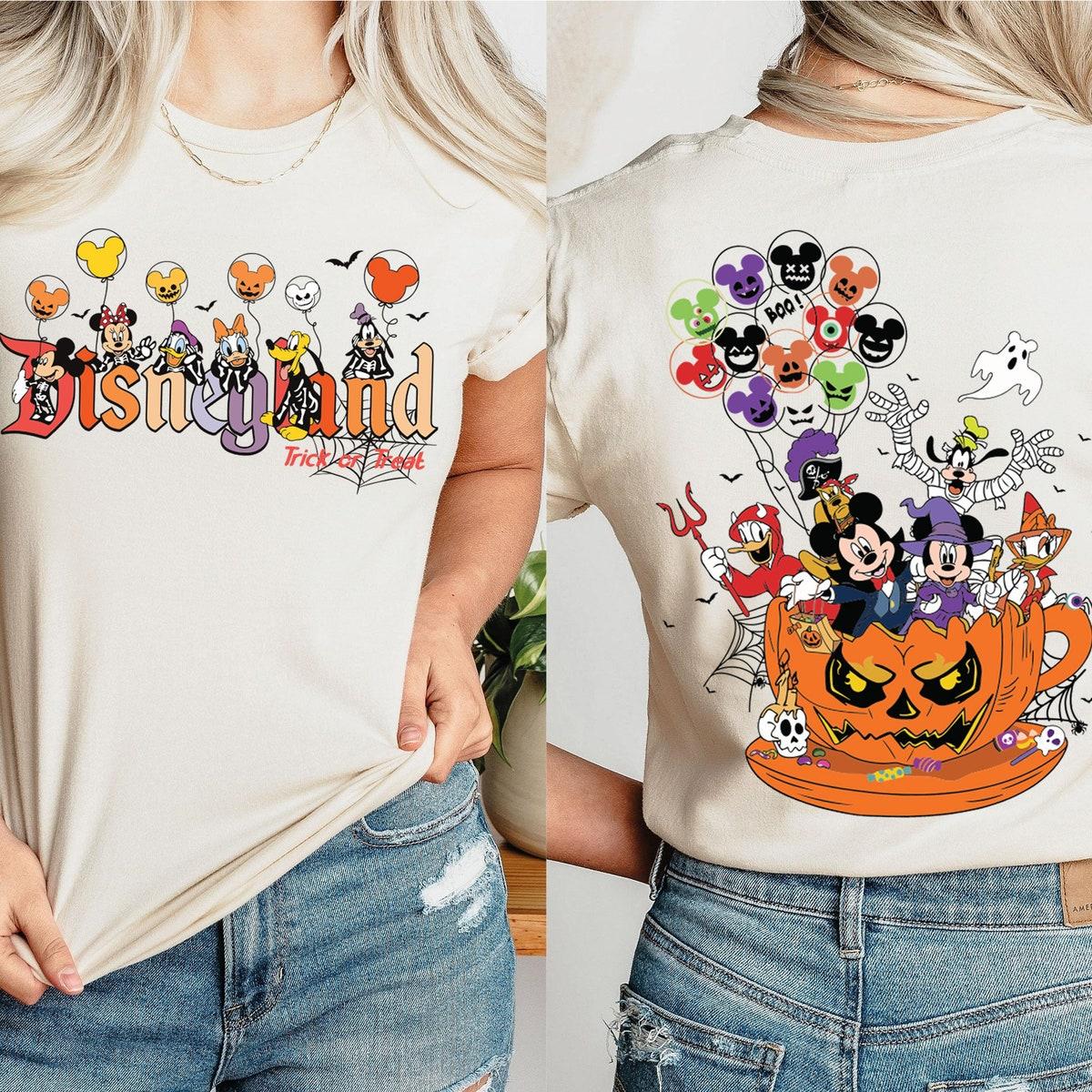 Disneyland Trick Or Treat Mickey And Friends Halloween Shirt 1