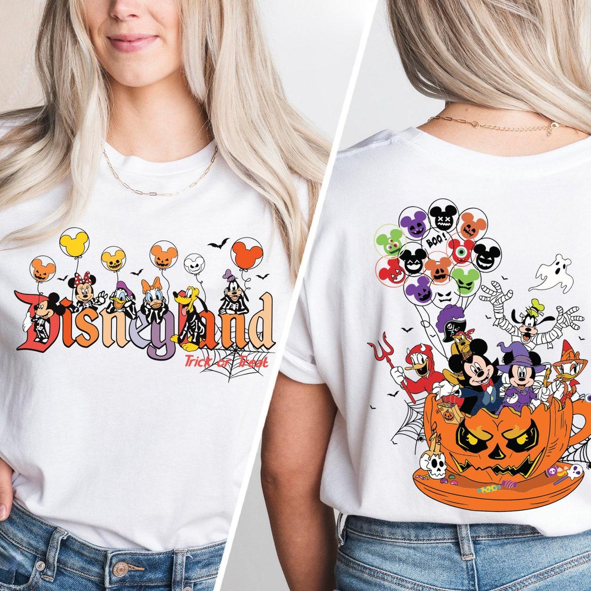 Disneyland Trick Or Treat Mickey And Friends Halloween Shirt 2