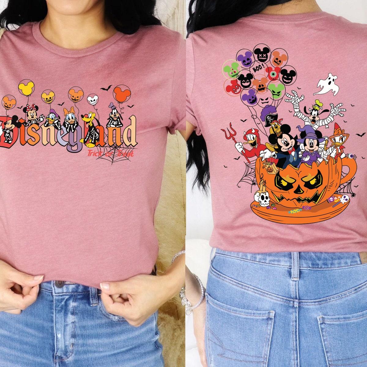 Disneyland Trick Or Treat Mickey And Friends Halloween Shirt 4