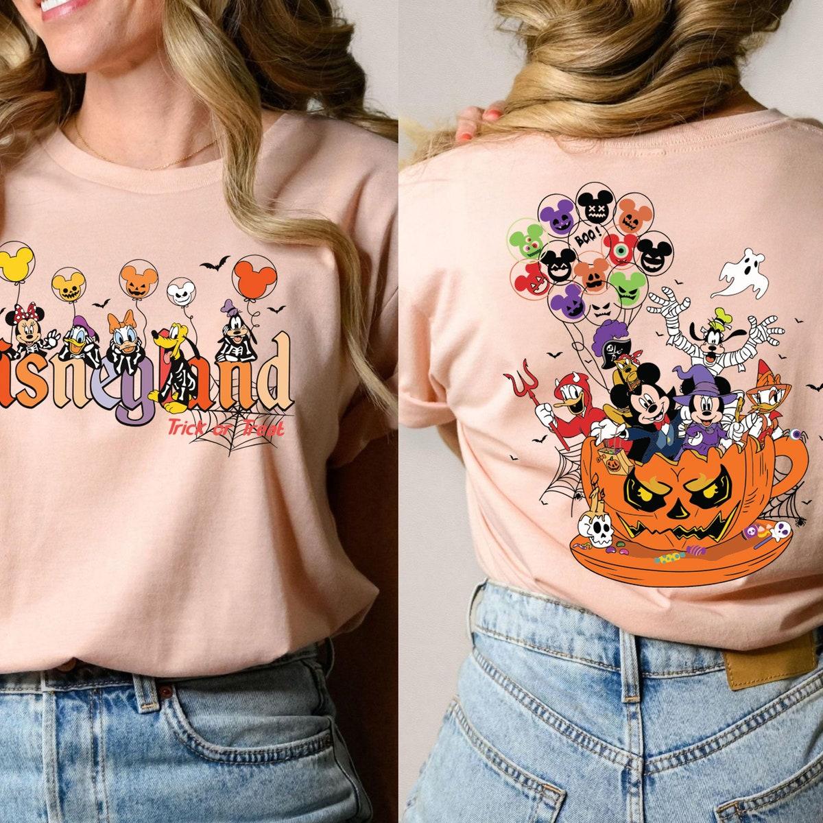 Disneyland Trick Or Treat Mickey And Friends Halloween Shirt 5