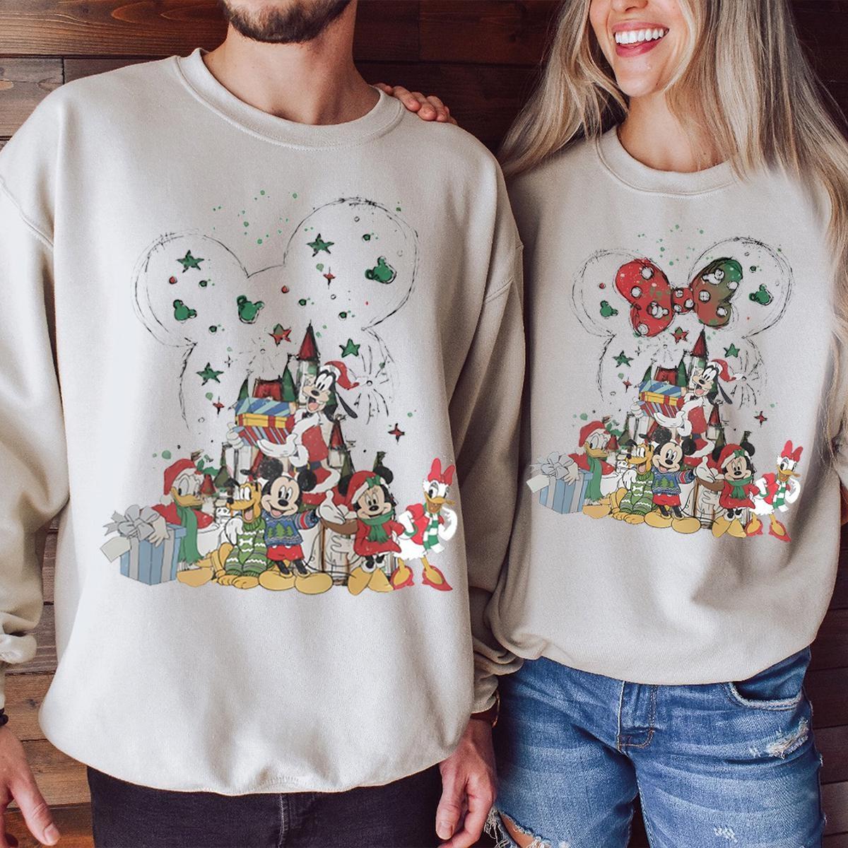 Disneyworld Christmas Mickey And Friends Shirt 1