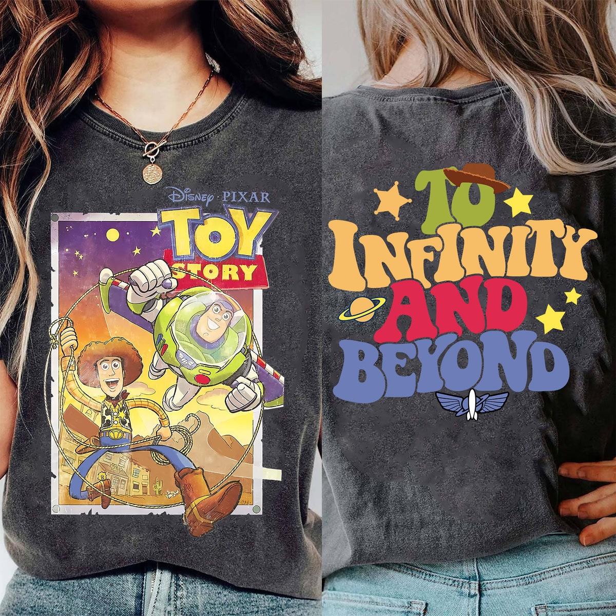 Double Sided Buzz Lightyear Woody To Infinity And Beyond Shirt 2