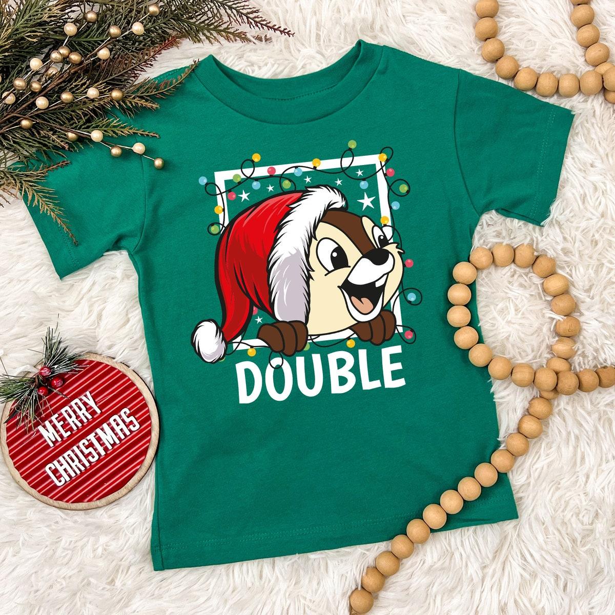 Double Trouble Chip N Dale Christmas Couples Matching Shirt 4