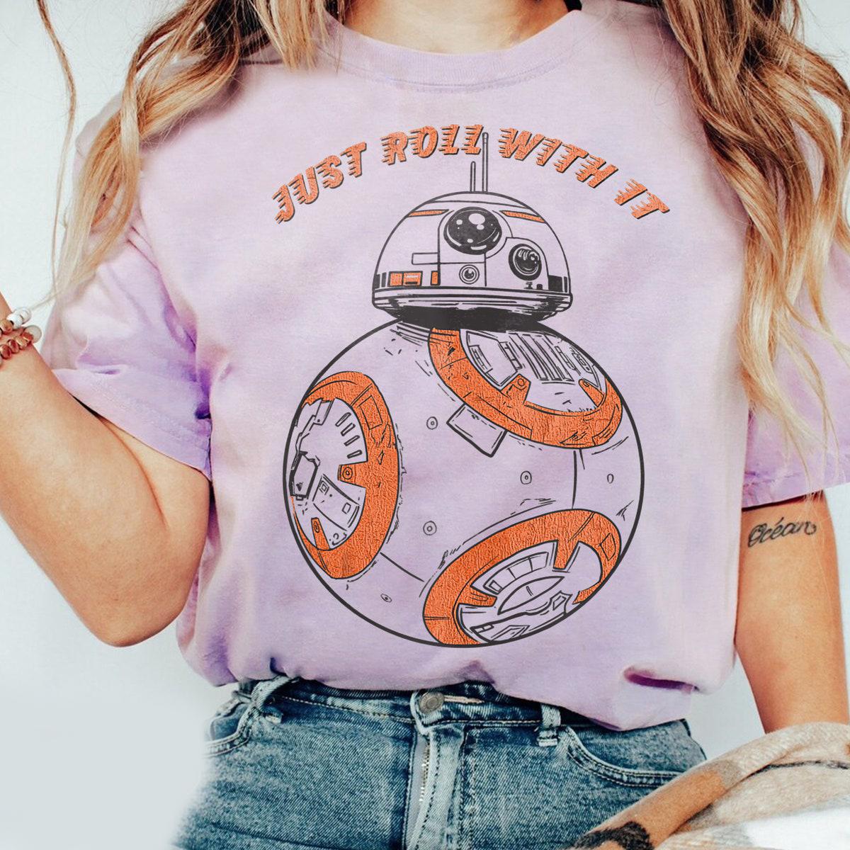 Droid Last Jedi Bb 8 Just Roll With It Star Wars Shirt 2