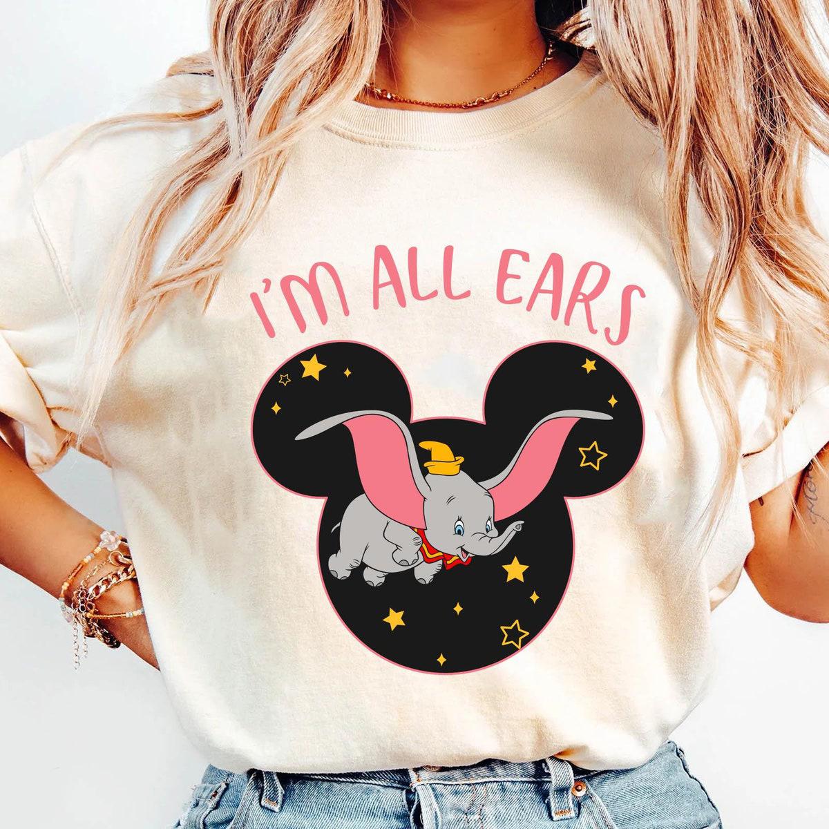 Dumbo Flying Mickey Head I'm All Ears Shirt 2