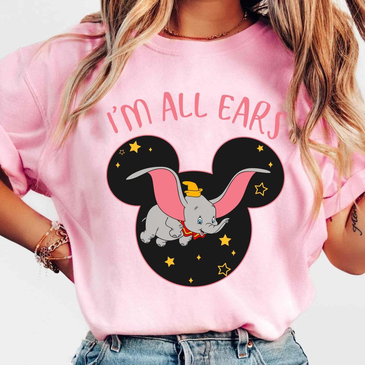 Dumbo Flying Mickey Head I'm All Ears Shirt 5