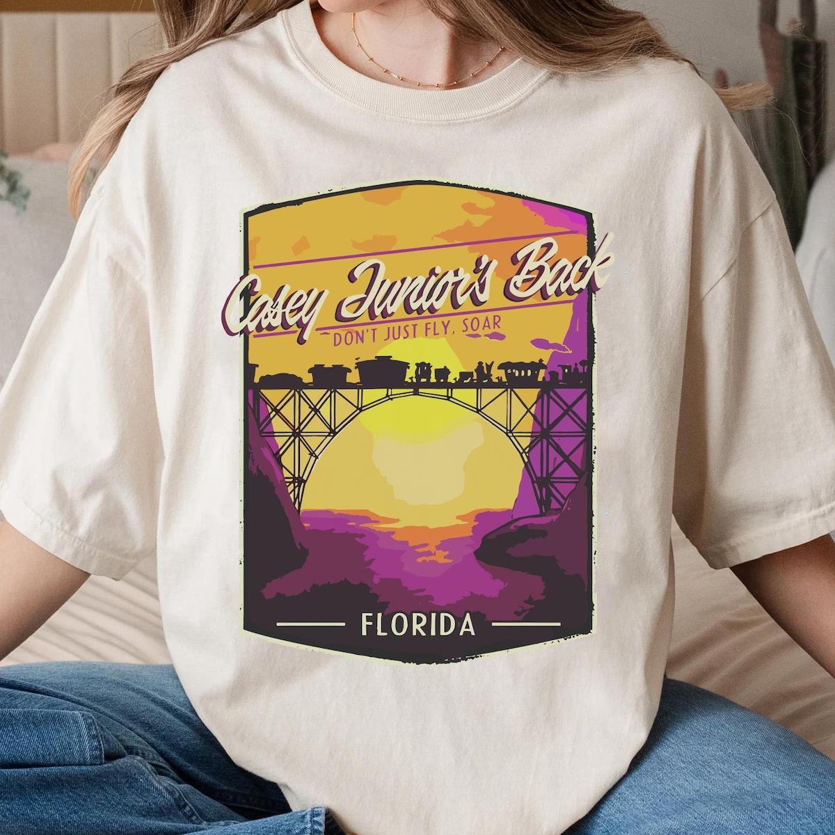 Dumbo The Flying Elephant Casey Junior's Back Florida Shirt 2