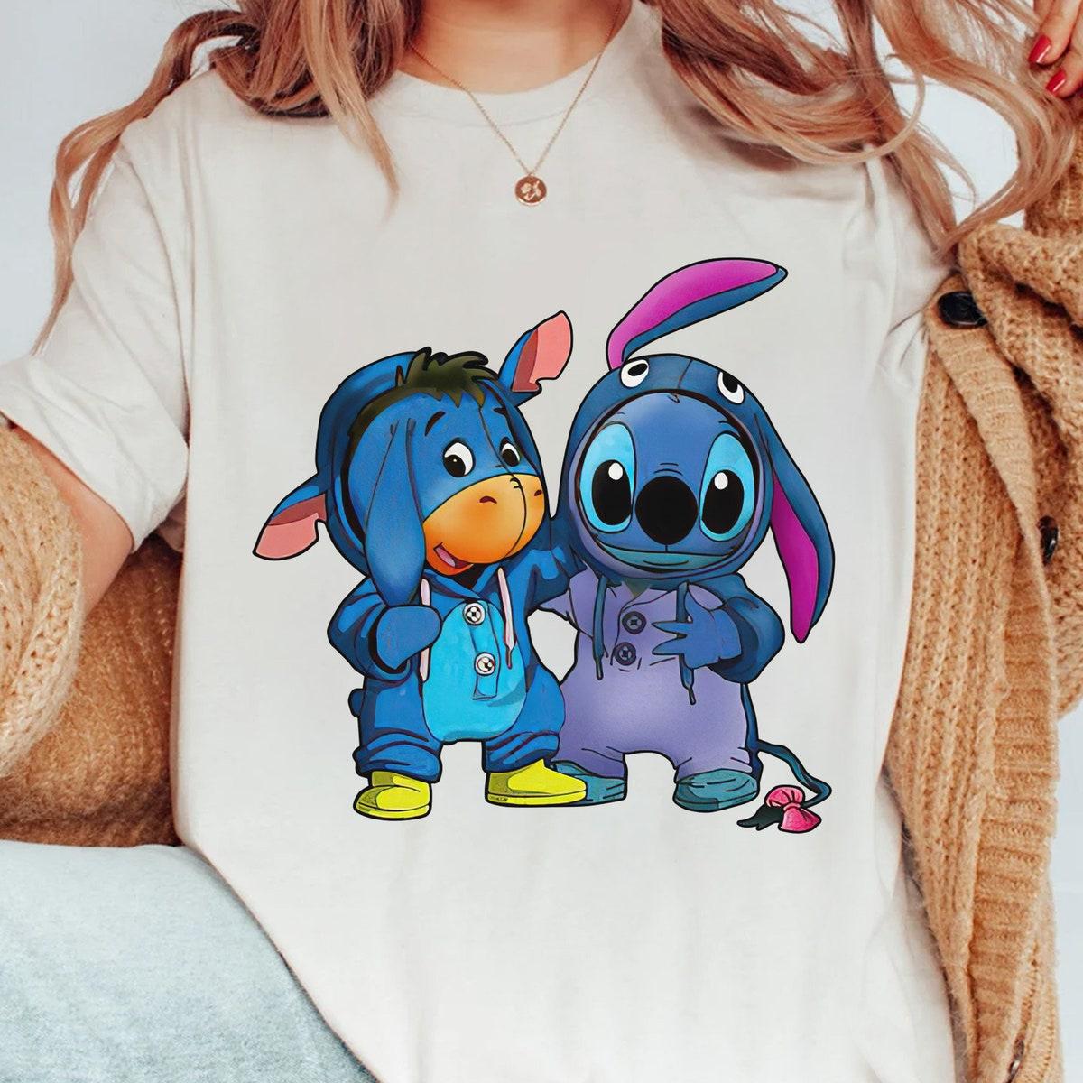 Eeyore And Stitch Friends Cosplay Halloween Shirt 1