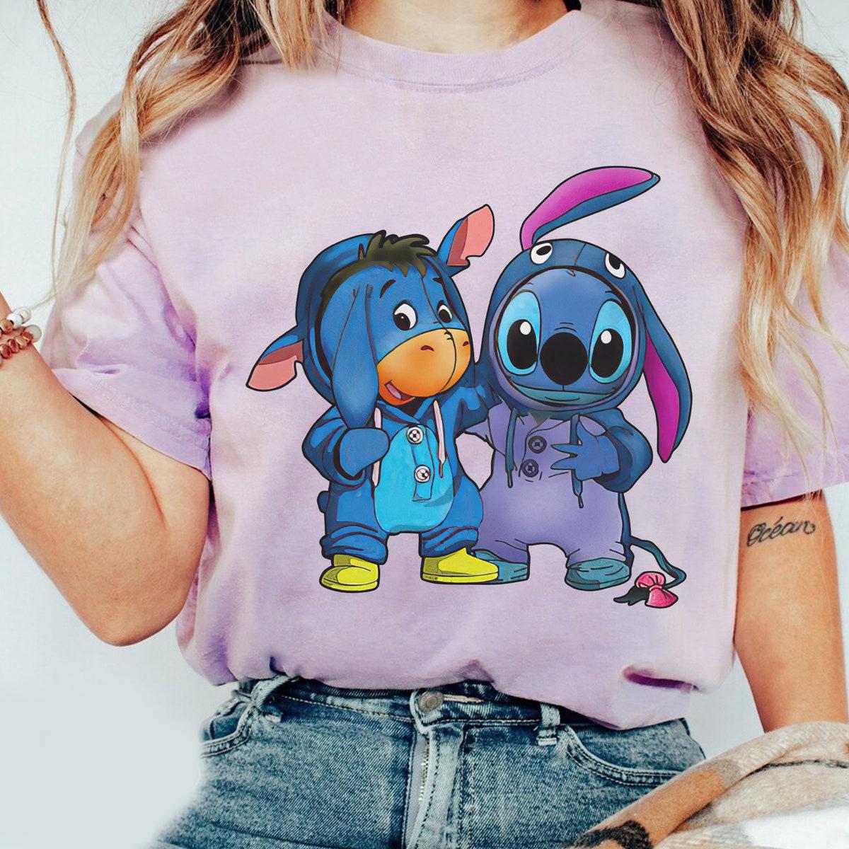 Eeyore And Stitch Friends Cosplay Halloween Shirt 2