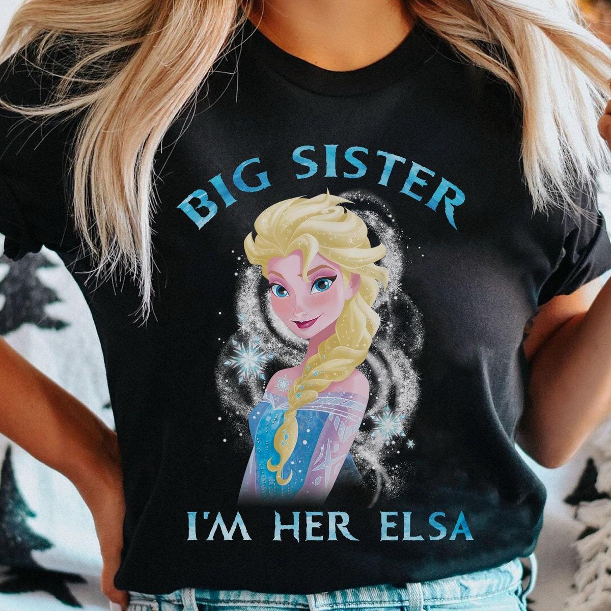 Elsa And Anna Big Sister Lil' Sister Disney Shirt 1