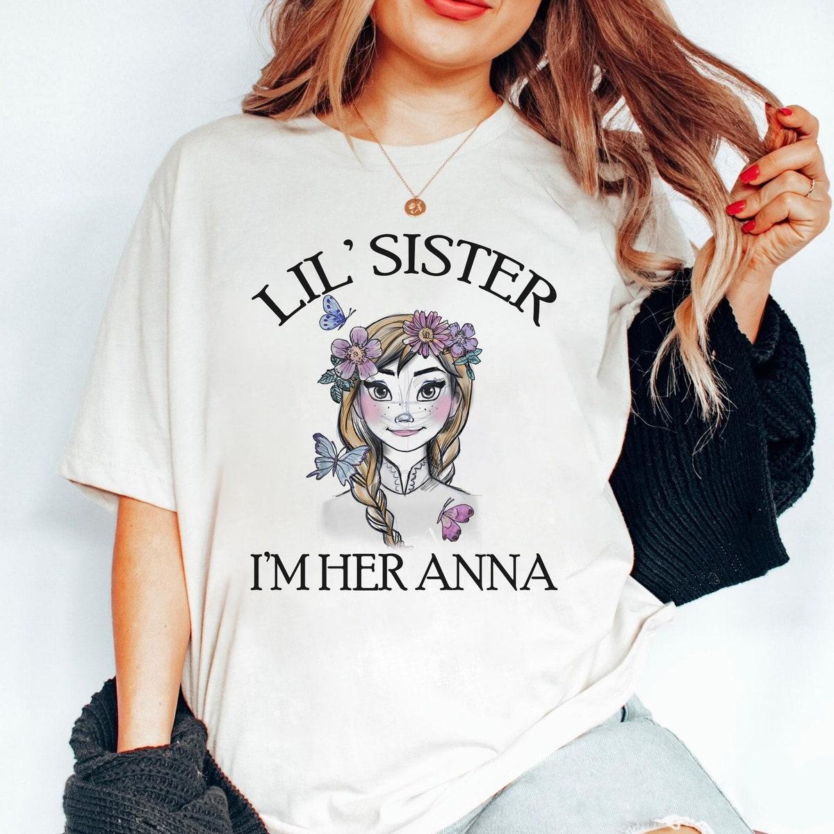 Elsa And Anna Big Sister Lil' Sister Disney Shirt 2