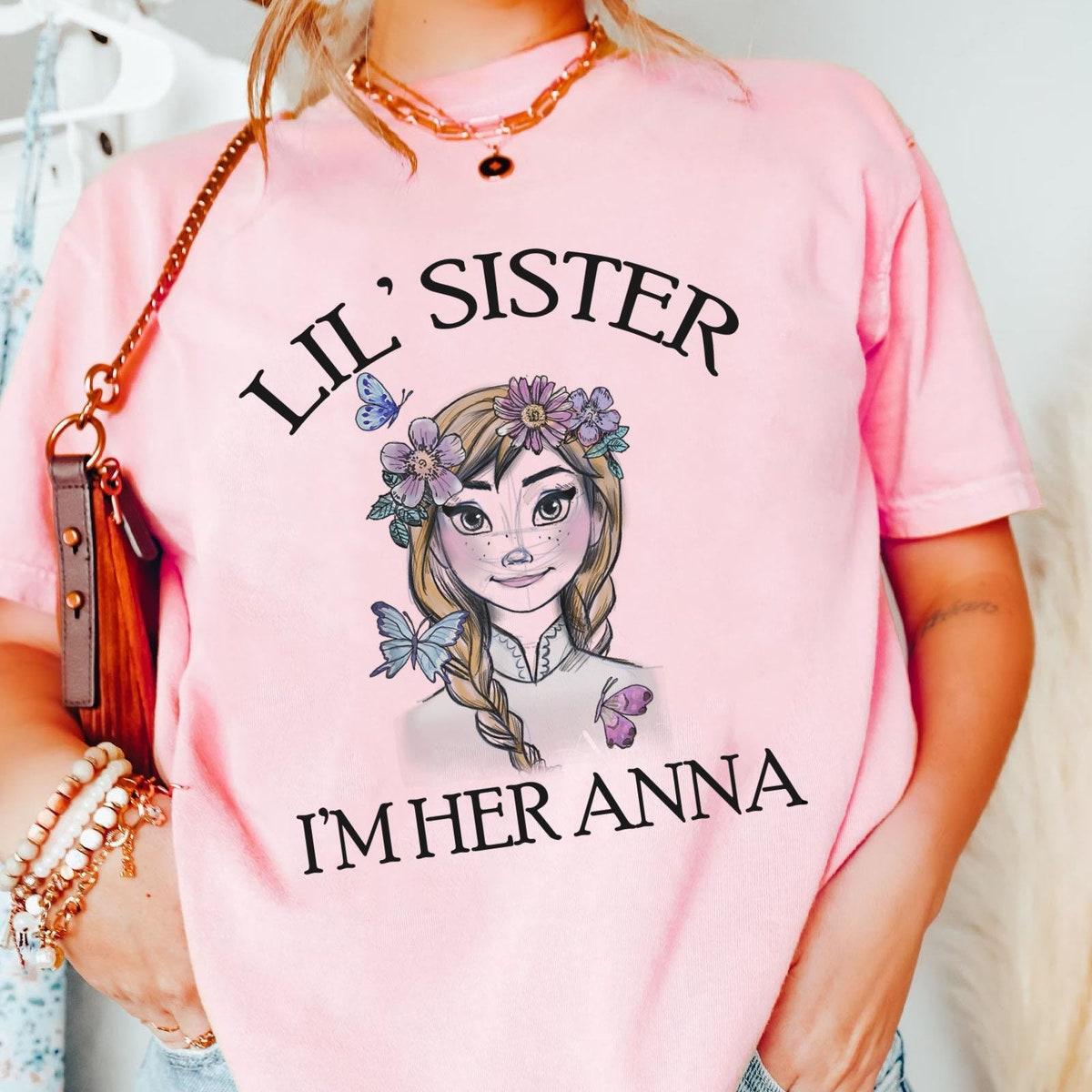 Elsa And Anna Big Sister Lil' Sister Disney Shirt 3