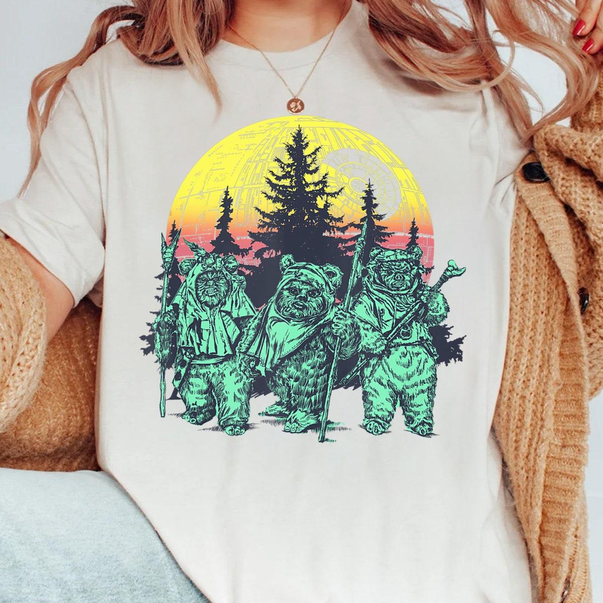 Endor Ewok Forest Sunset Star Wars Shirt 1