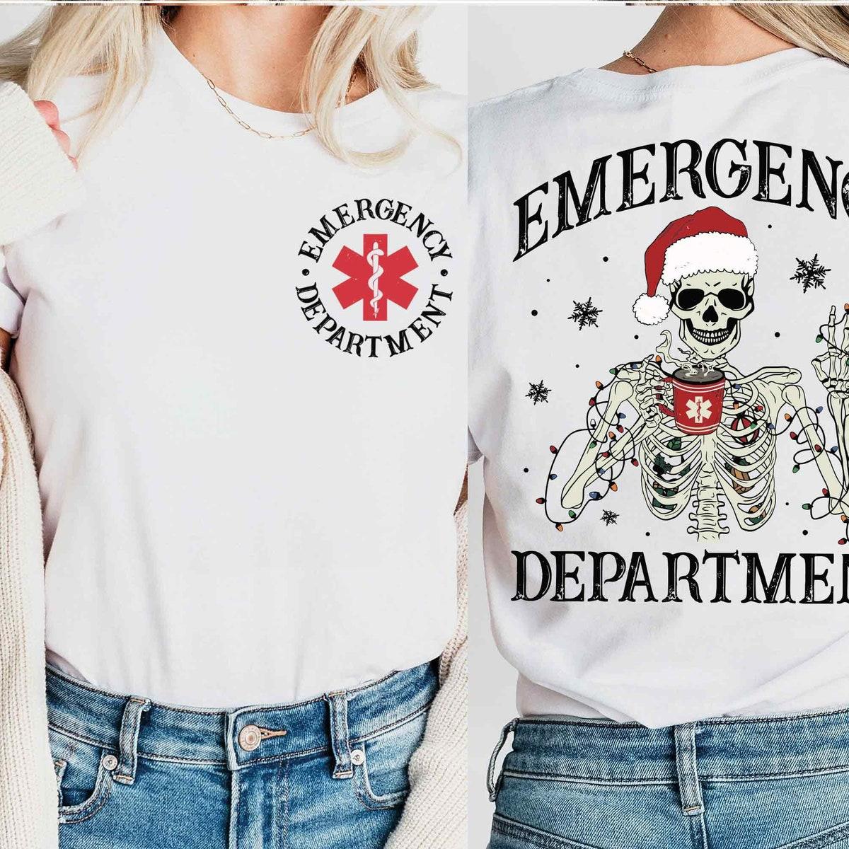 Er Nurse Emergency Department Christmas Shirt 1