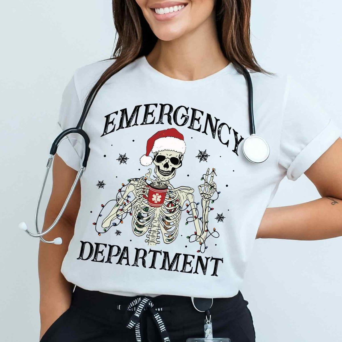 Er Nurse Emergency Department Christmas Shirt 6