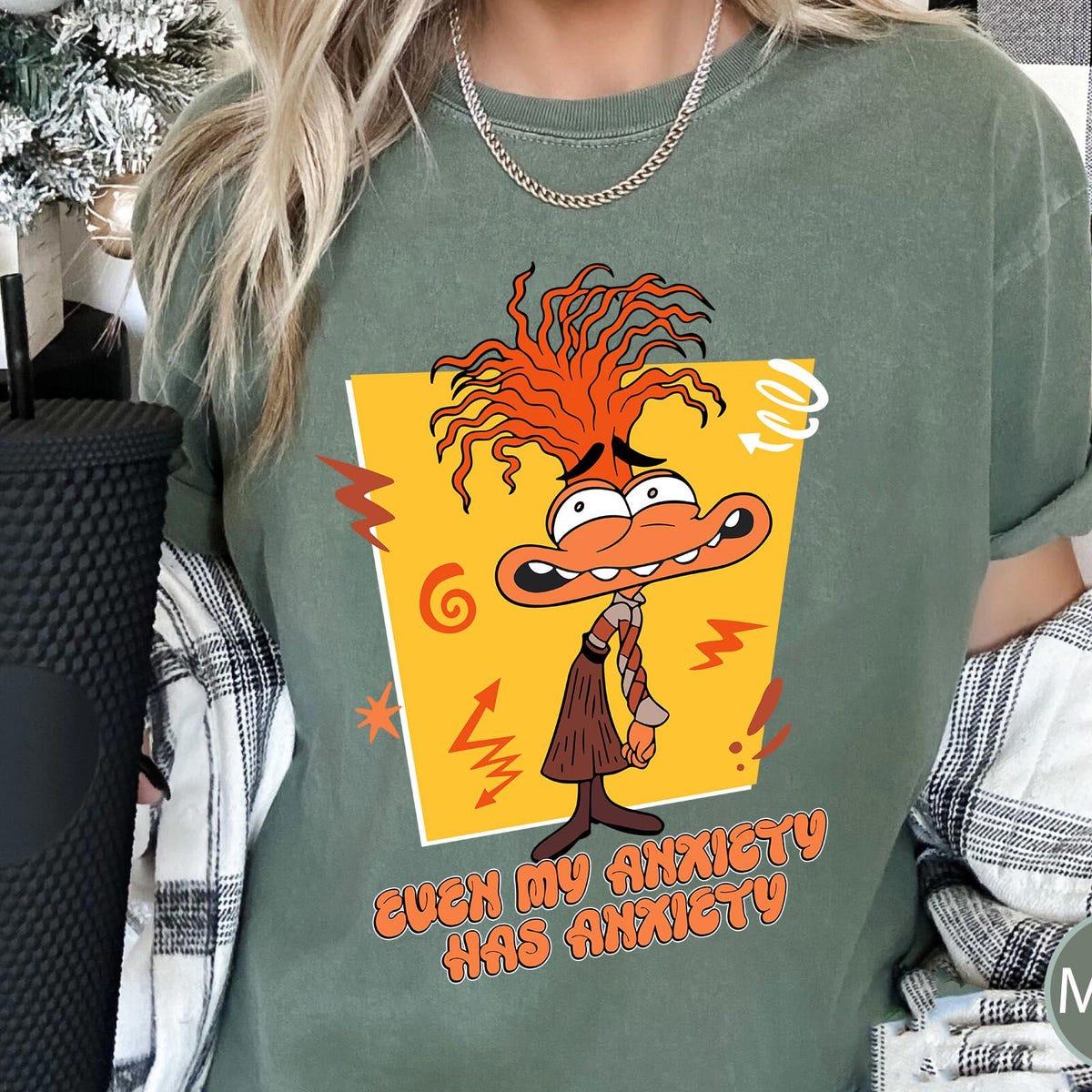 Even My Anxiety Has Anxiety Disney Inside Out 2 Emotions Shirt 2