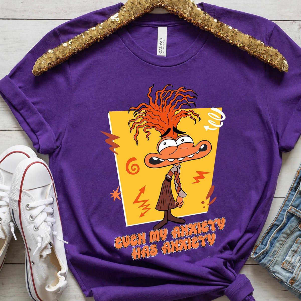 Even My Anxiety Has Anxiety Disney Inside Out 2 Emotions Shirt 5