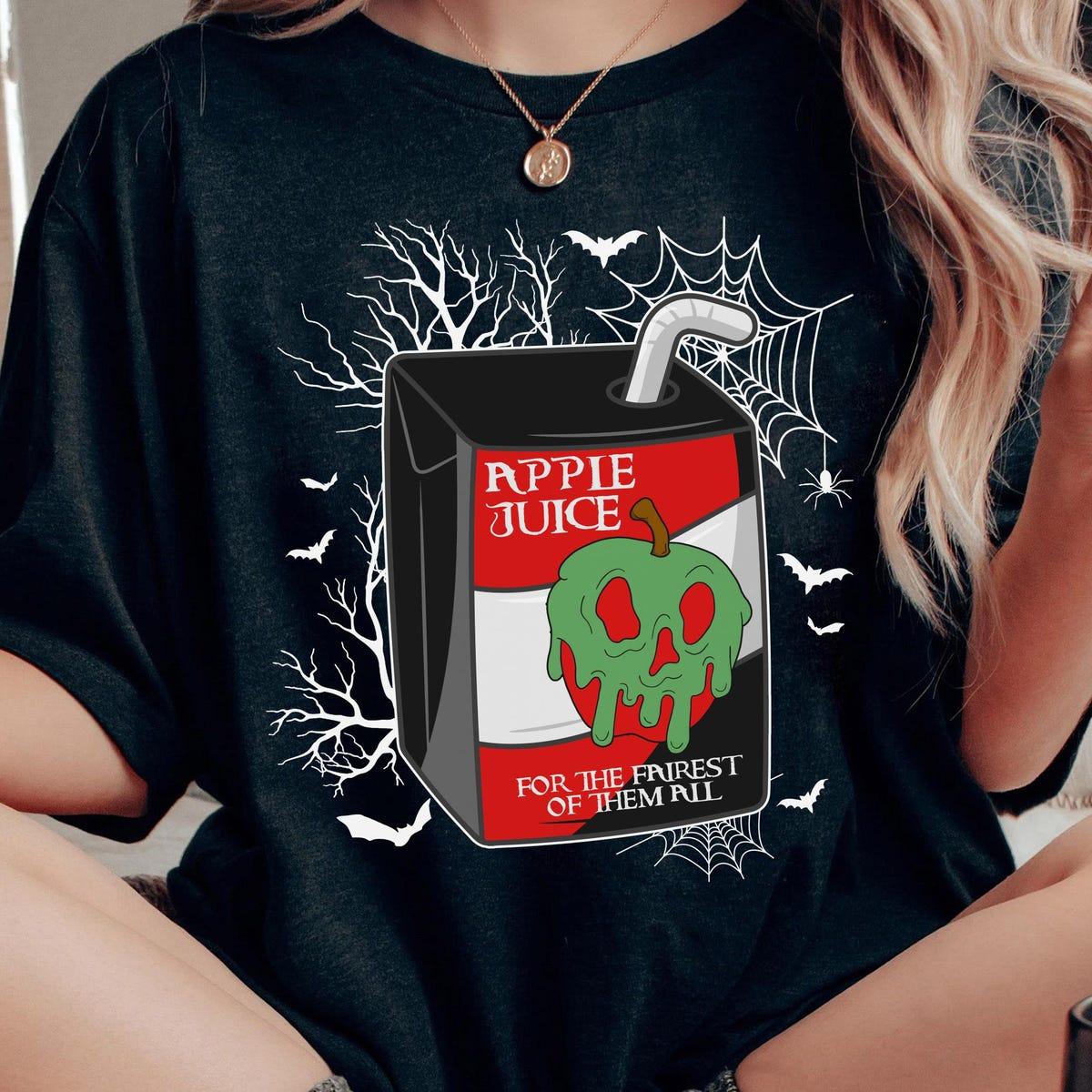 Evil Queen Poison Apple Juice Box For Fairest Of Them All Halloween Shirt 2