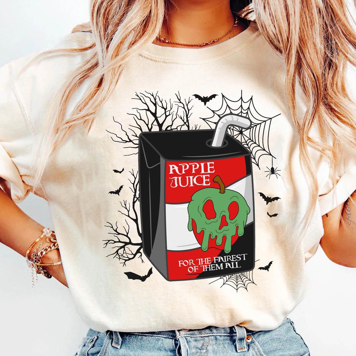 Evil Queen Poison Apple Juice Box For Fairest Of Them All Halloween Shirt 3