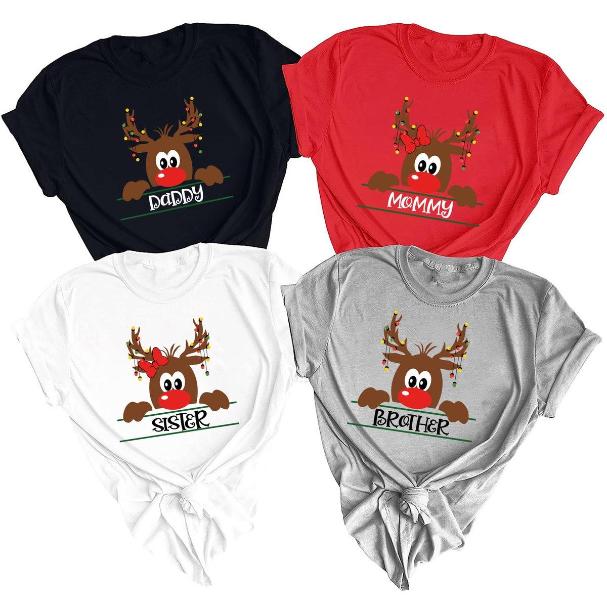 Family Reindeer Christmas Shirt 2