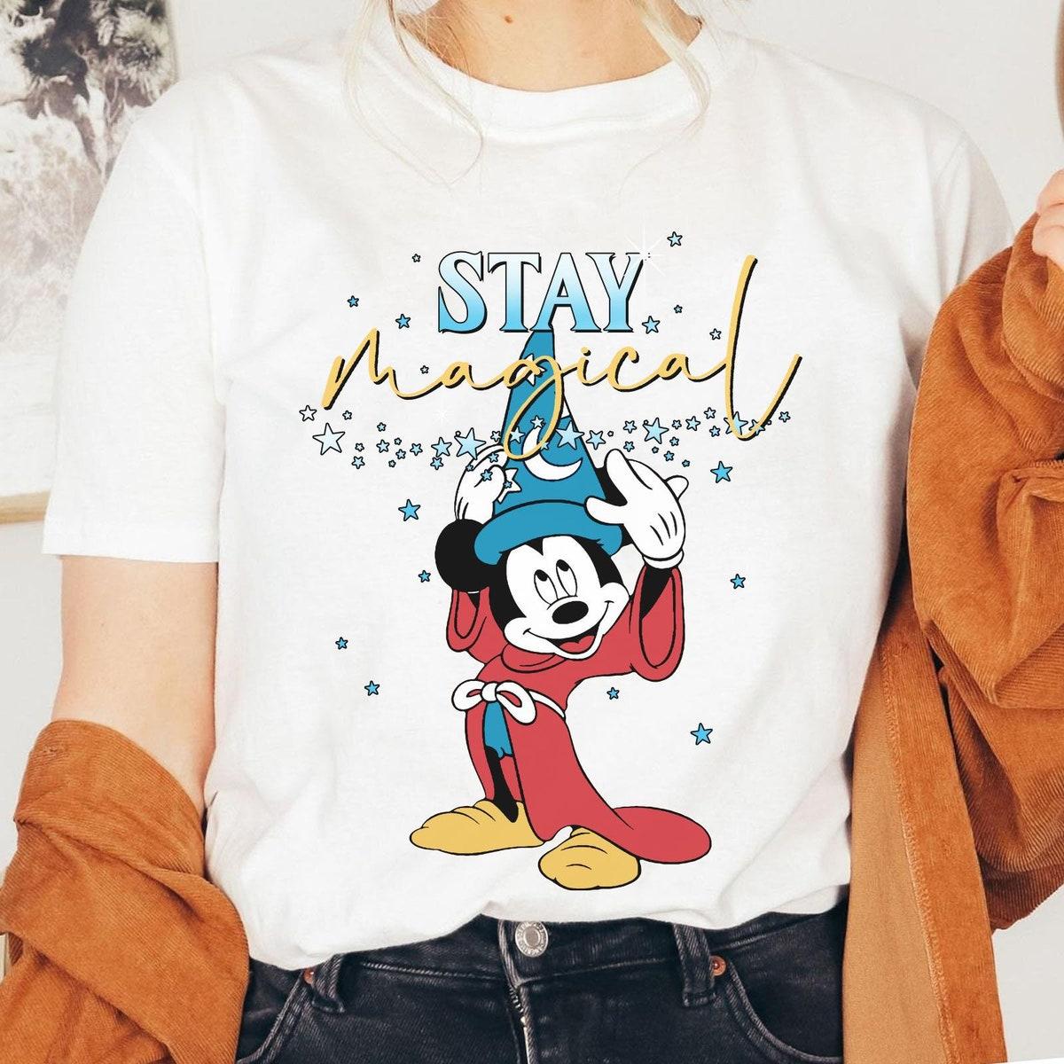 Fantasia Sorcerer Mickey With Magic Hat Stay Magical Shirt 1