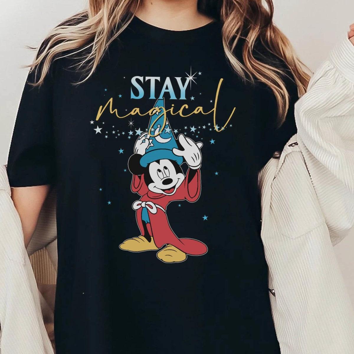 Fantasia Sorcerer Mickey With Magic Hat Stay Magical Shirt 2