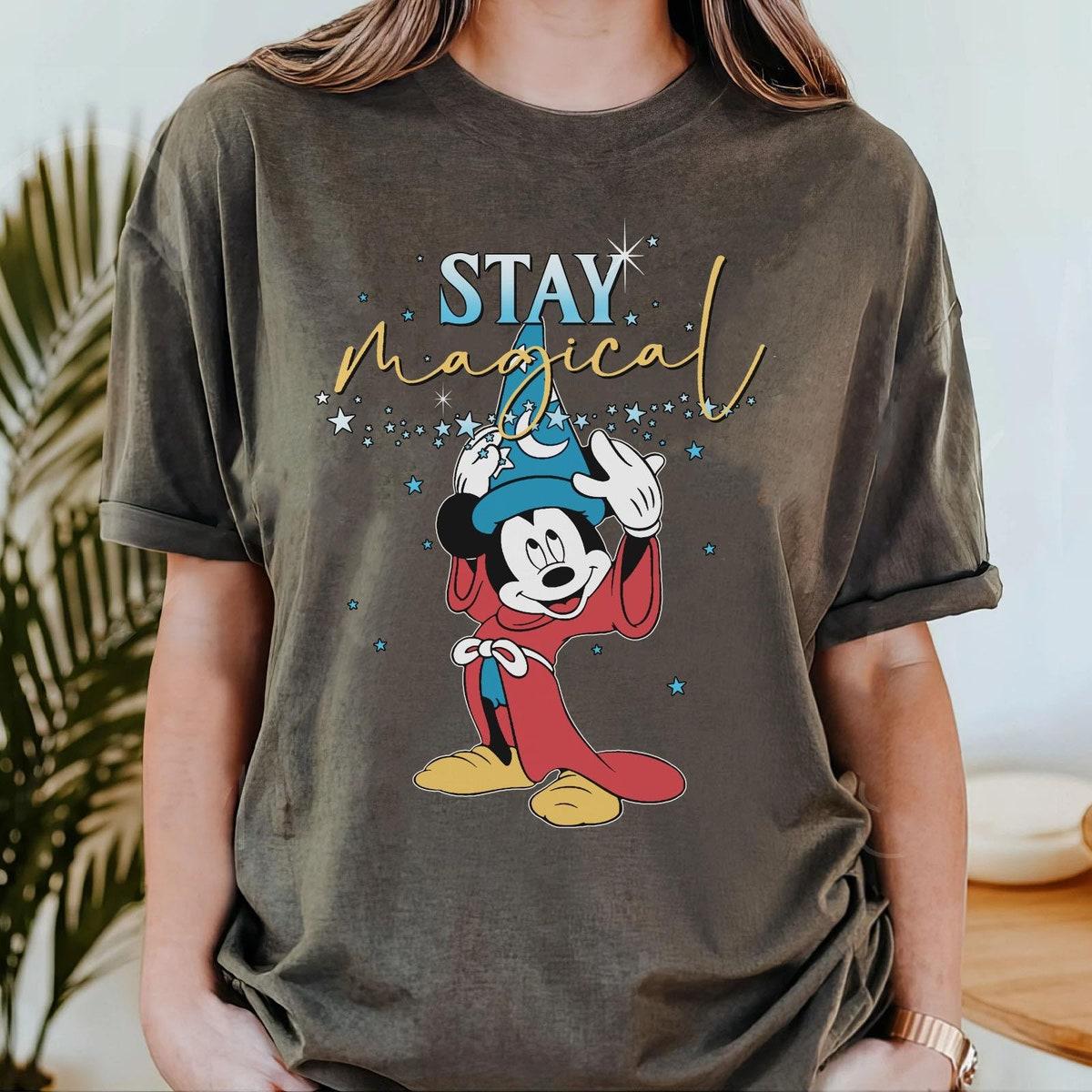 Fantasia Sorcerer Mickey With Magic Hat Stay Magical Shirt 3