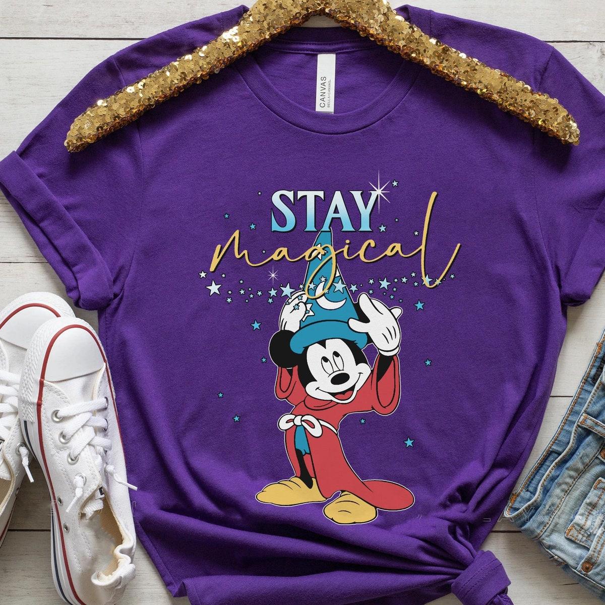 Fantasia Sorcerer Mickey With Magic Hat Stay Magical Shirt 6