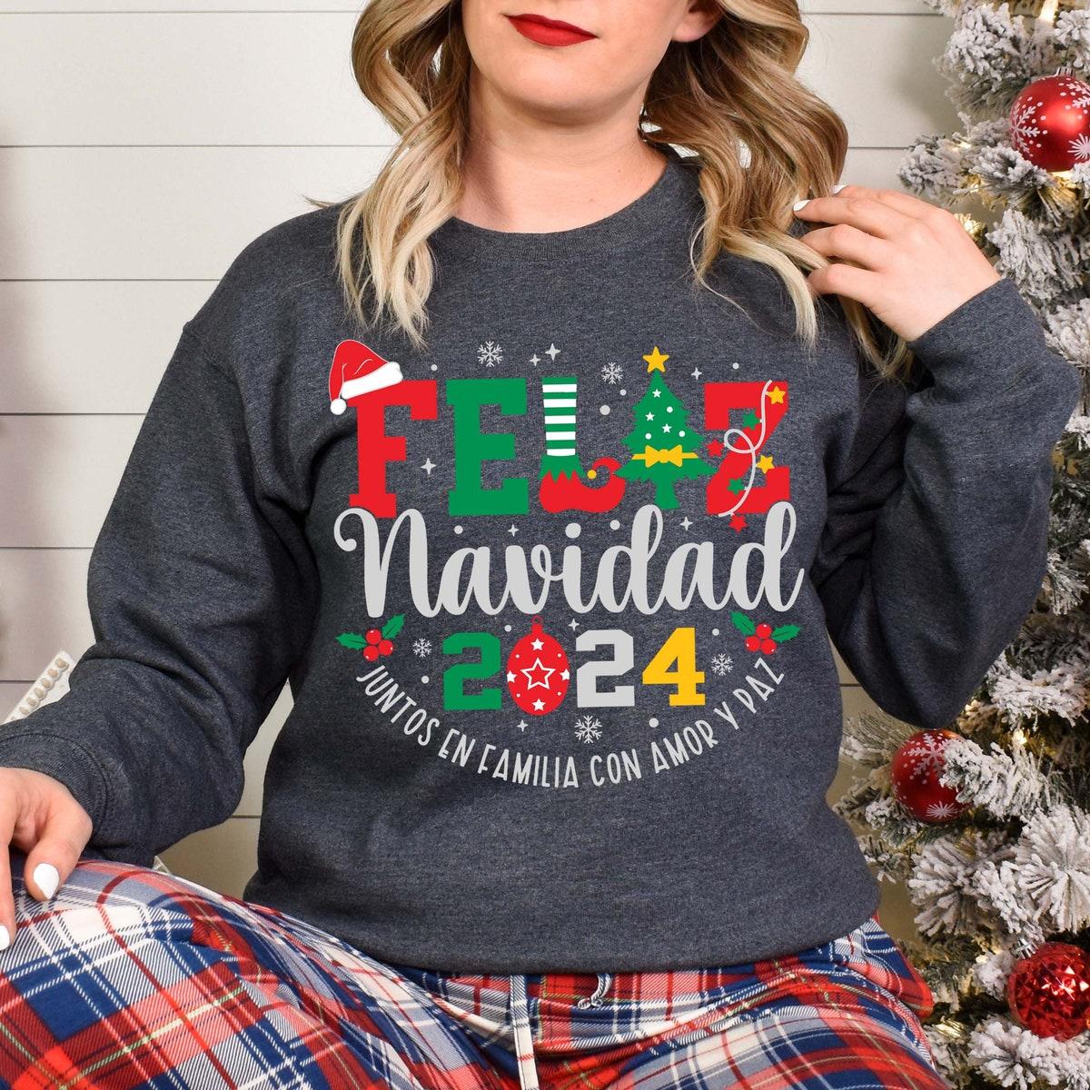 Feliz Navidad 2024 Spanish Merry Christmas Shirt 2