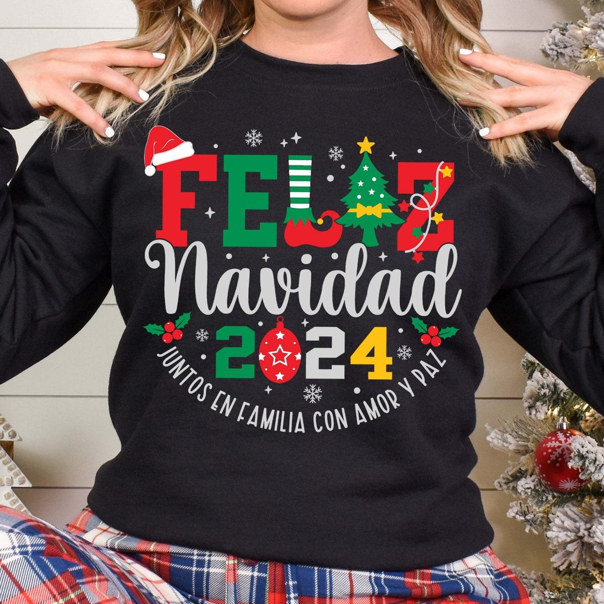 Feliz Navidad 2024 Spanish Merry Christmas Shirt 3