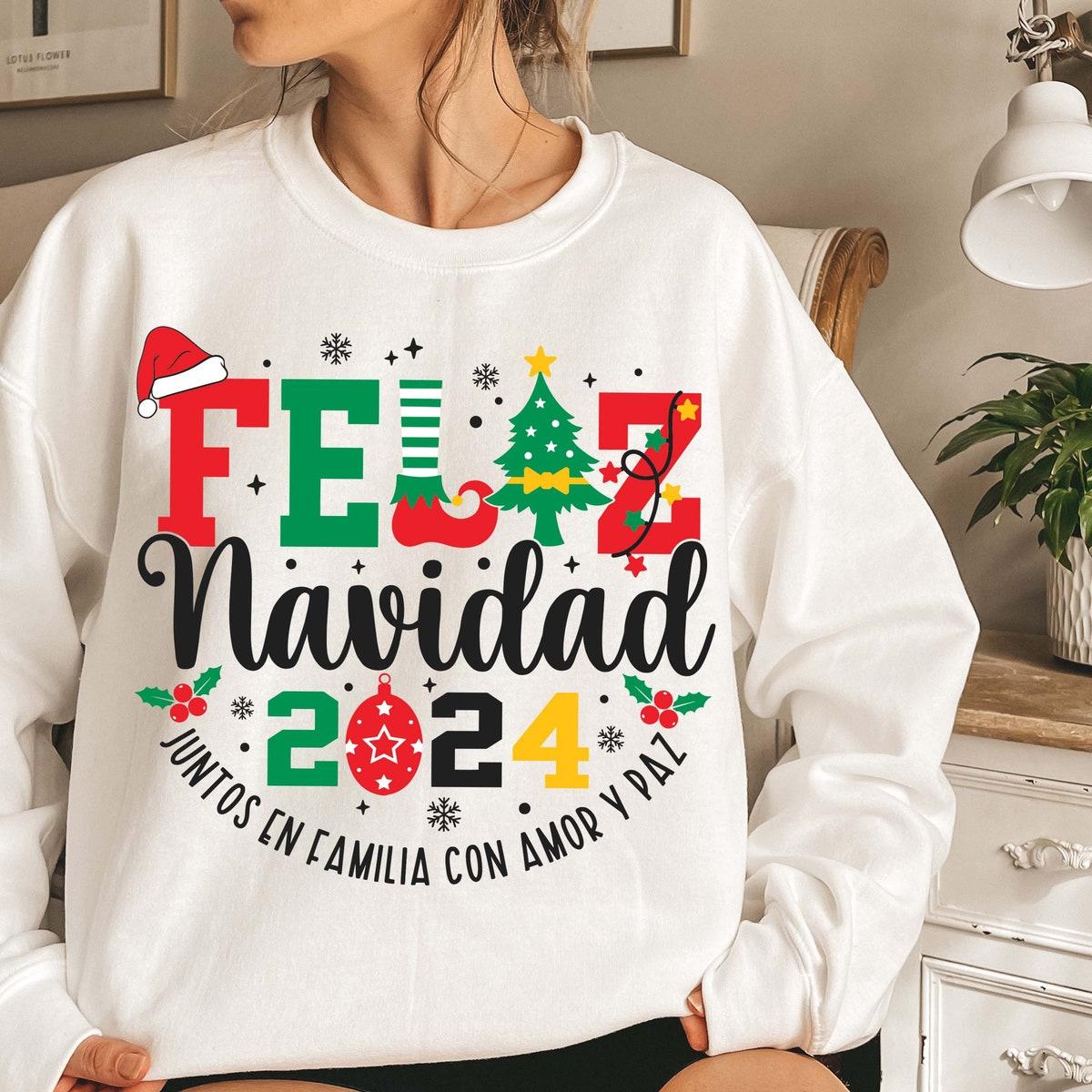 Feliz Navidad 2024 Spanish Merry Christmas Shirt 4