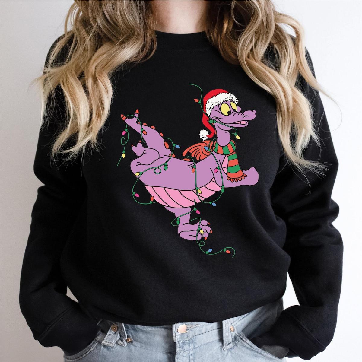 Figment Christmas Lights Disneyland Family Winter Trip Shirt 1