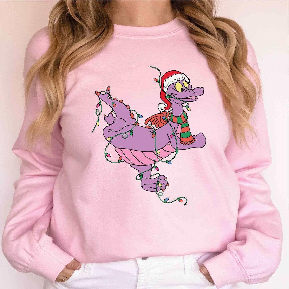 Figment Christmas Lights Disneyland Family Winter Trip Shirt 3