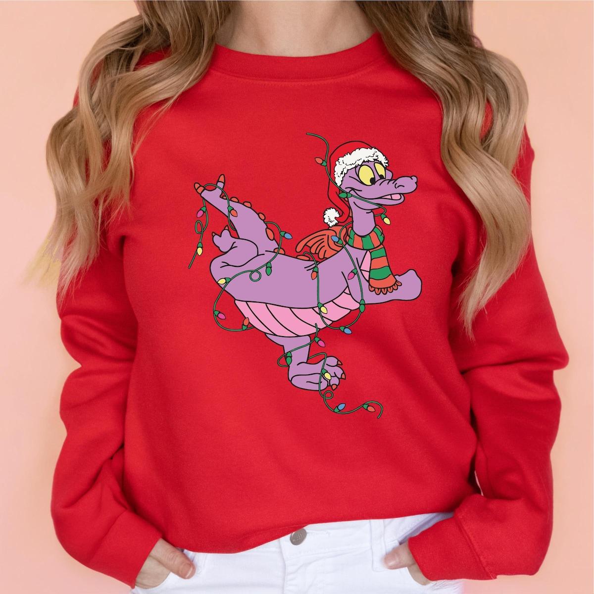 Figment Christmas Lights Disneyland Family Winter Trip Shirt 4