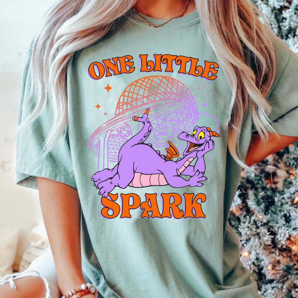 Figment Dragon One Little Spark Disney Epcot Purple Dragon Shirt 3