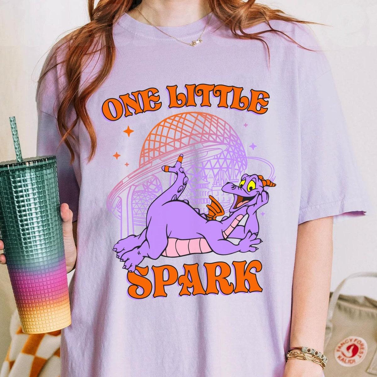 Figment Dragon One Little Spark Disney Epcot Purple Dragon Shirt 4