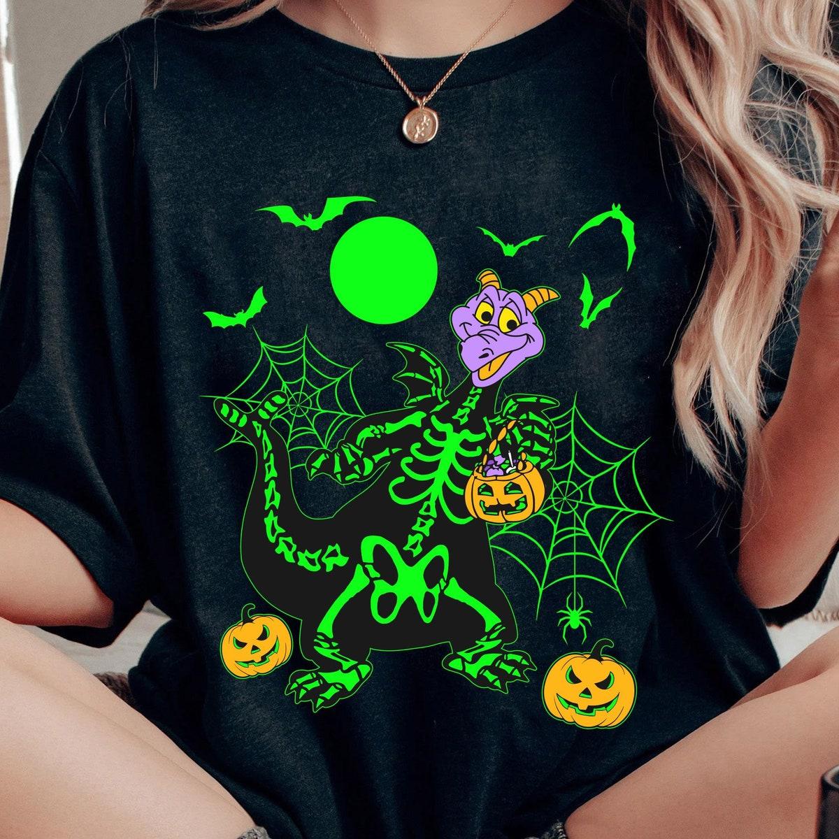 Figment Dragon Skeleton Halloween Trick Or Treat Shirt 1