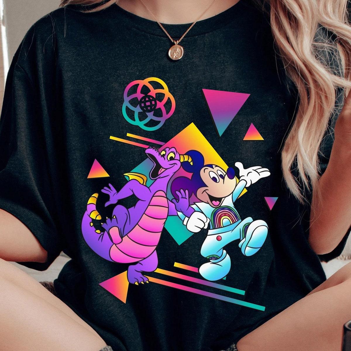 Figment Purple Dragon And Mickey Mouse Epcot Shirt 2