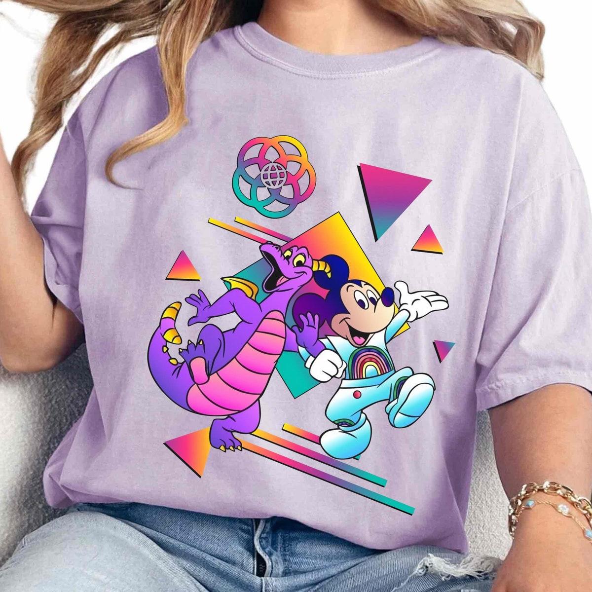 Figment Purple Dragon And Mickey Mouse Epcot Shirt 6