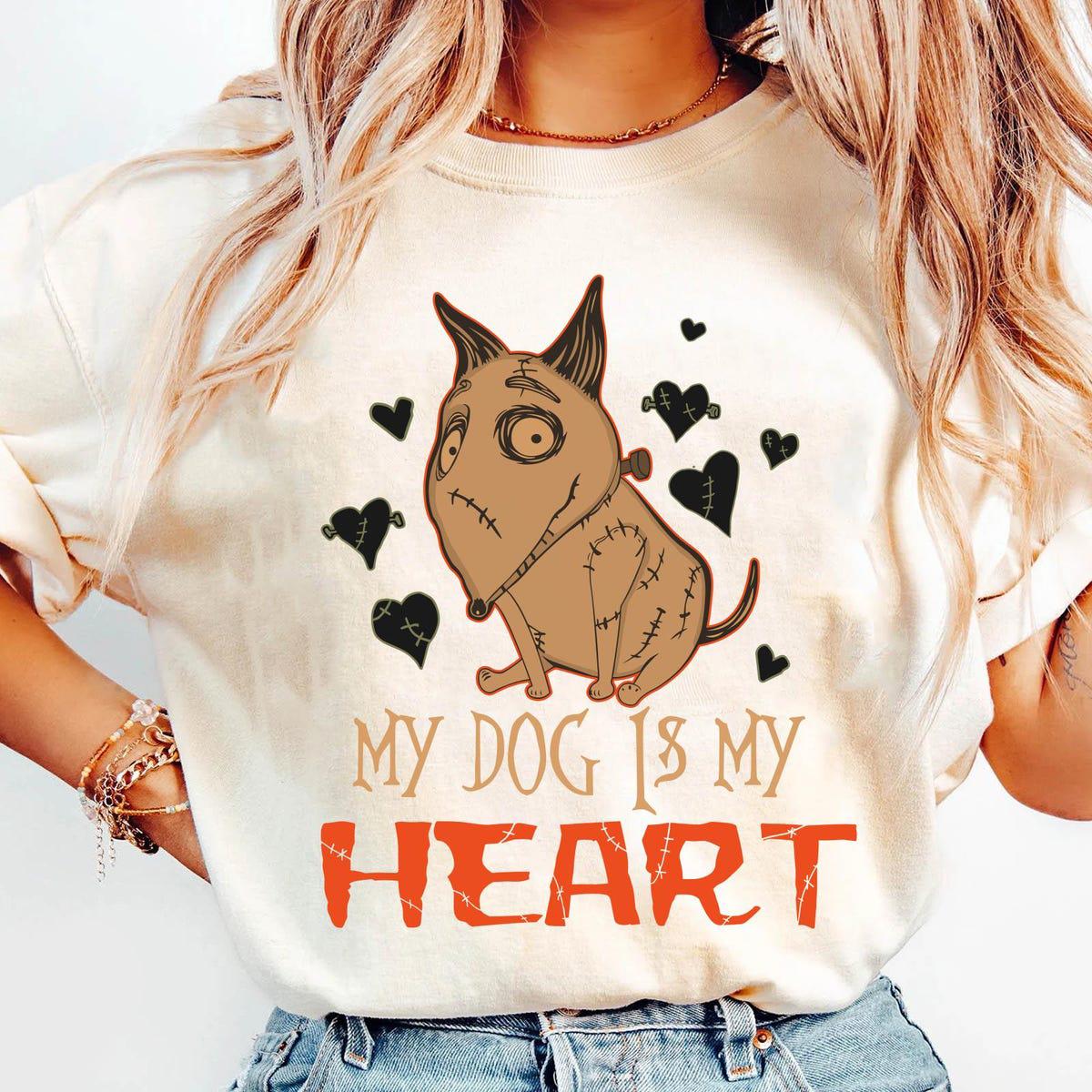 Frankenstein Sparky My Dog Is My Heart Halloween Shirt 2