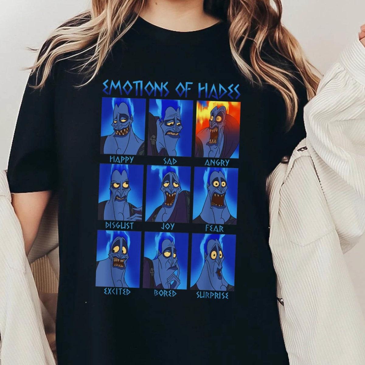 Funny Hades Emotions Disney Hercules Villains Shirt 2