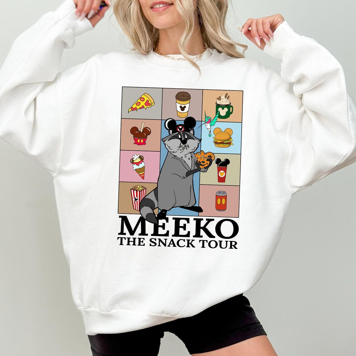 Funny Meeko Raccoon The Snack Tour Vintage Shirt 4