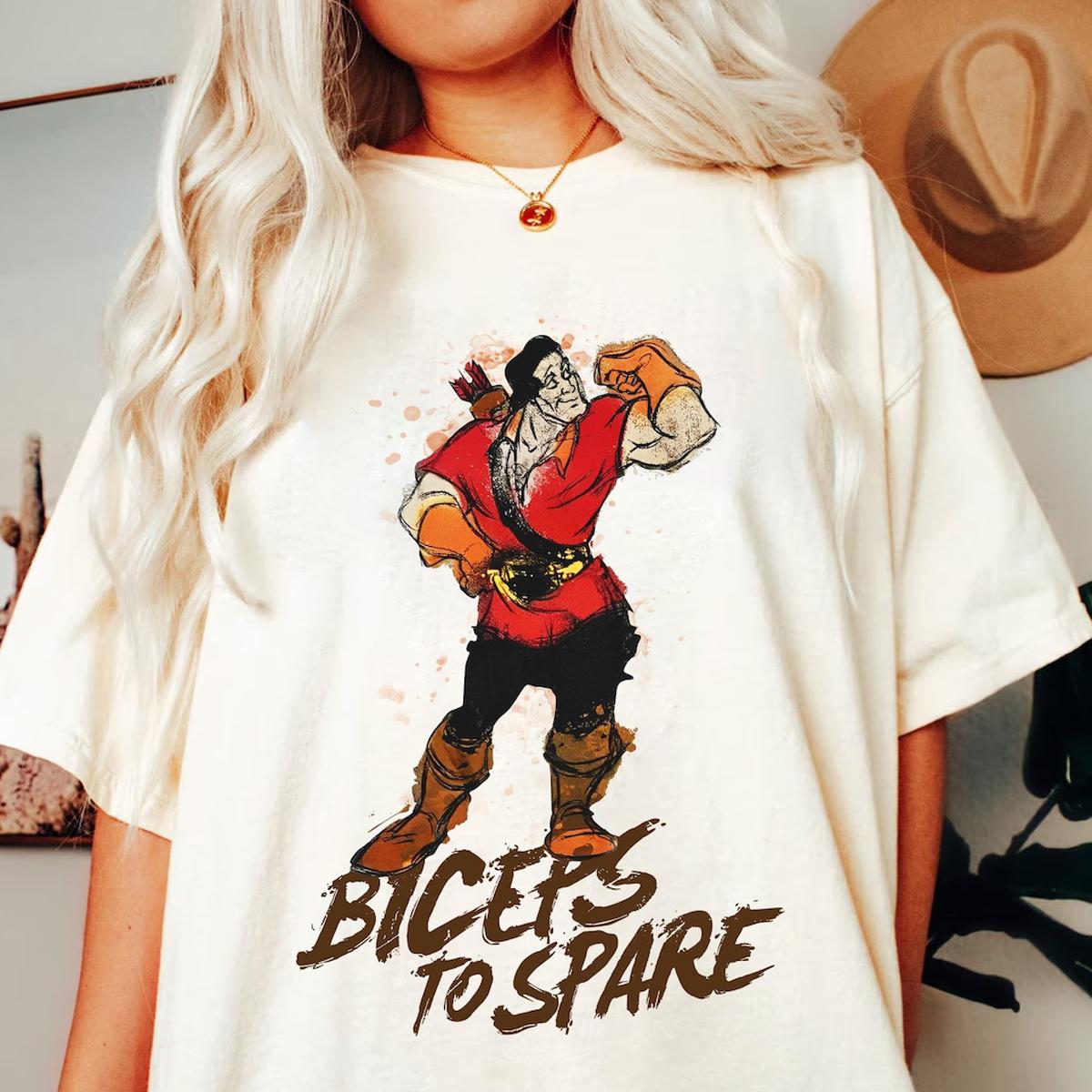 Gaston Villains Biceps To Spare Beauty And The Beast Shirt 1