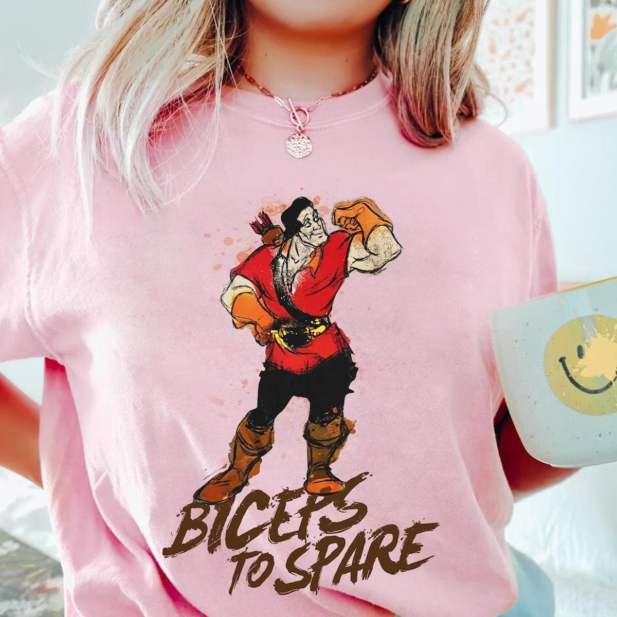 Gaston Villains Biceps To Spare Beauty And The Beast Shirt 2