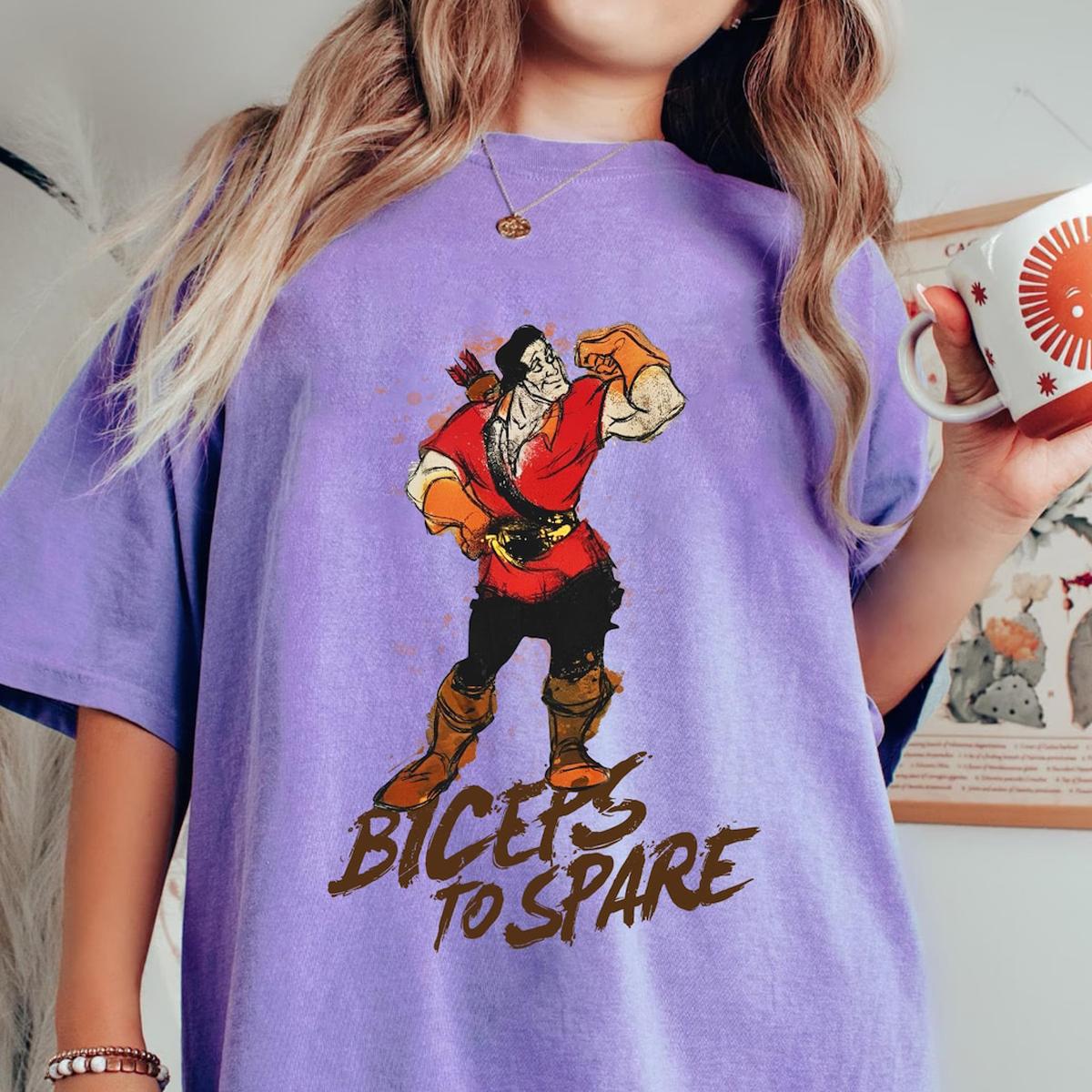 Gaston Villains Biceps To Spare Beauty And The Beast Shirt 4