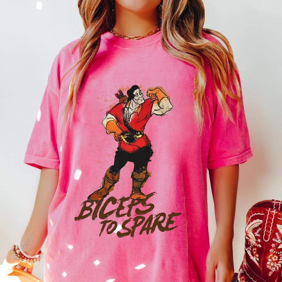 Gaston Villains Biceps To Spare Beauty And The Beast Shirt 5