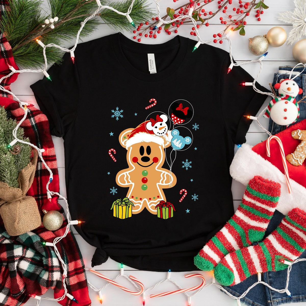 Gingerbread Mickey Cookies Christmas Shirt 2